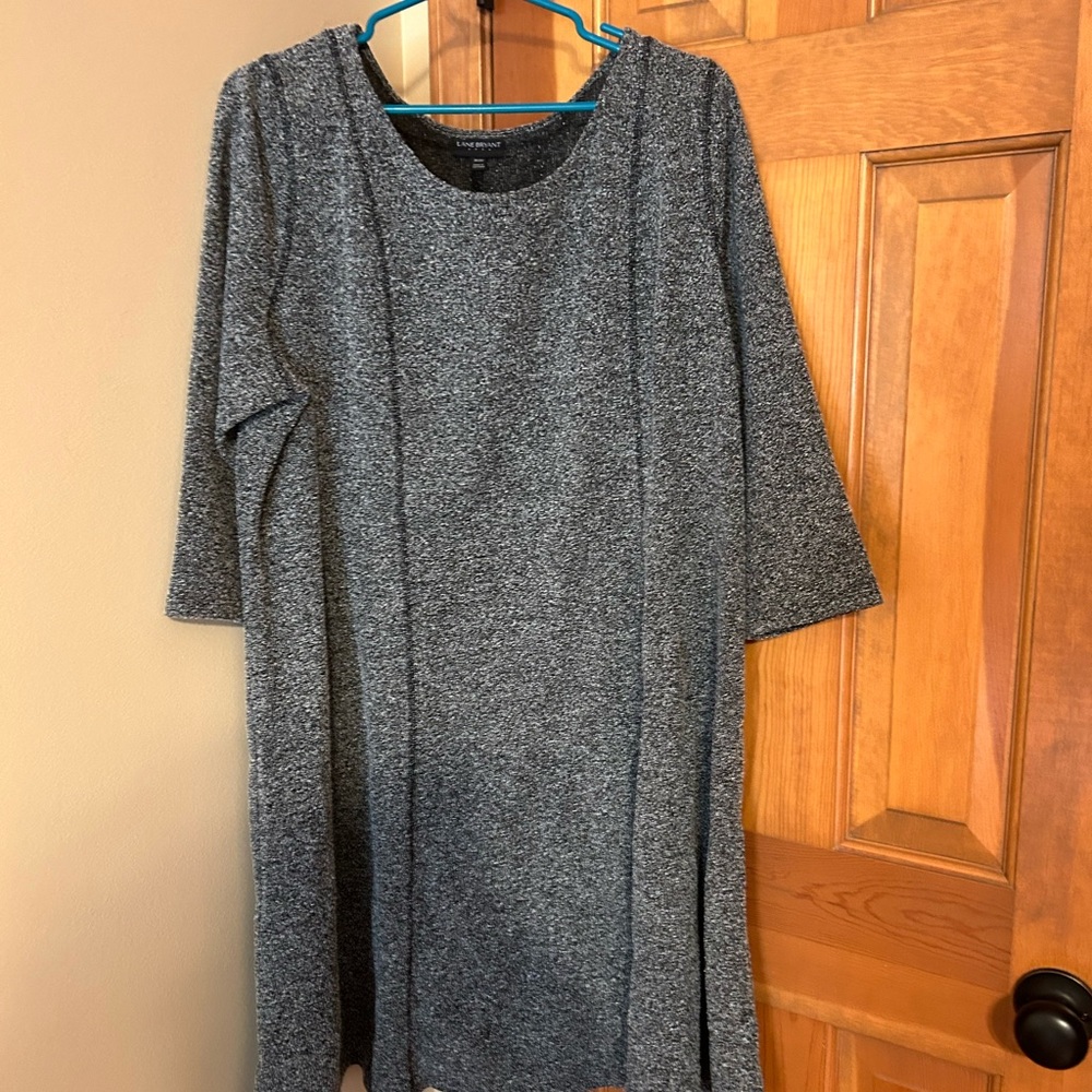 Lane Bryant 18/20 grey midi dress NWT